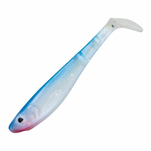 приманка мягкая abu garcia svartzonker mcperch shad 9cm 8шт blue silver Силиконовая приманка для рыбалки Abu Garcia Svartzonker McPerch Shad 7,5см #Blue/Silver, виброхвост на щуку, окуня, судака