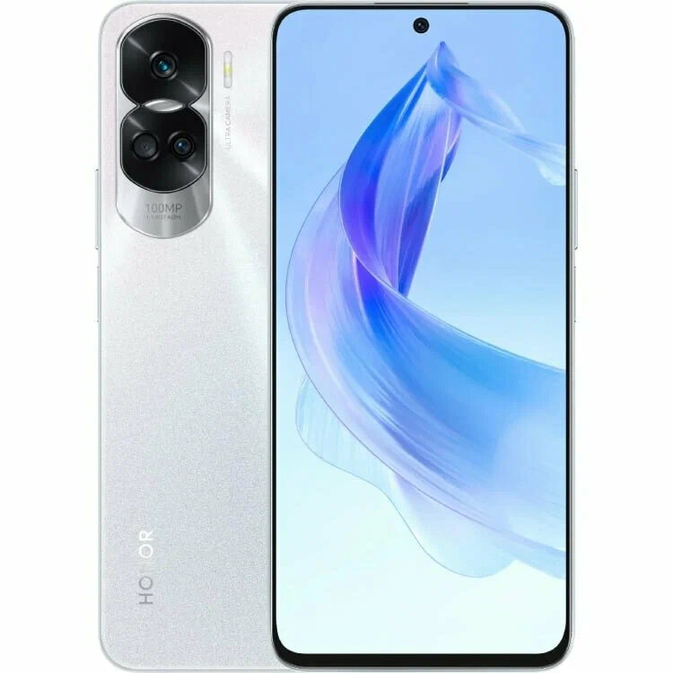 Смартфон Honor 90 Lite 5G 8/256 ГБ, серебристый титан (ЕАС)