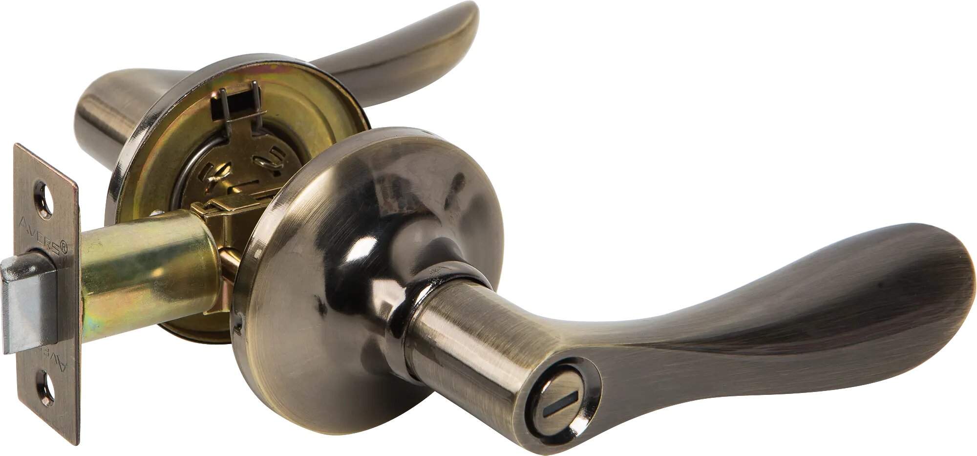 Ручка-защёлка Avers 8091-03-AB с запиранием на фиксатор сталь цвет бронза