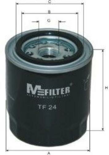 Масляный фильтр Mfilter TF24 Daihatsu: 15601-87305-000 15601-87310-LOC. Ford: 5022798 A770X6714FA 5018026 5020028