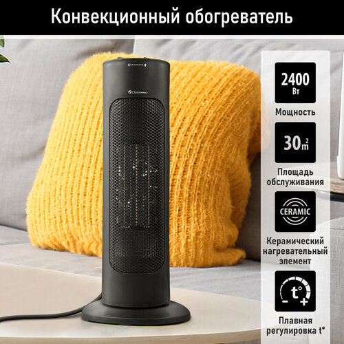 OBSIDIAN BS-FH2057C черный тепловентилятор керамический 241600₽