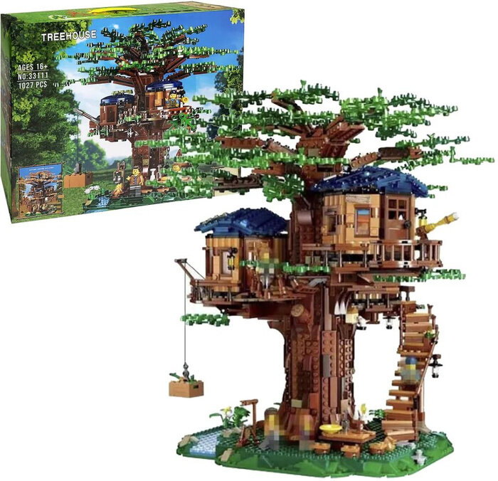 Конструктор Minecraft "Дом на дереве", 1027 элементов