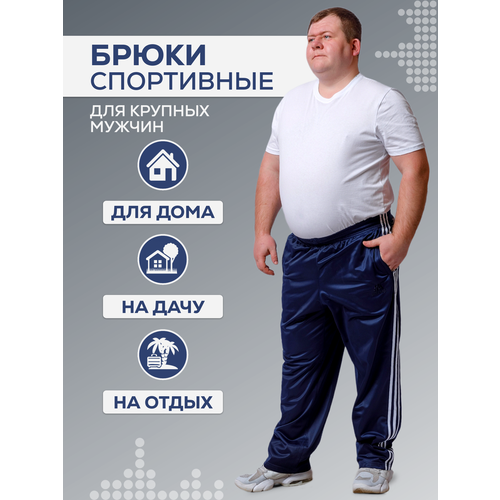 фото Брюки gefeng, размер 62, белый, синий