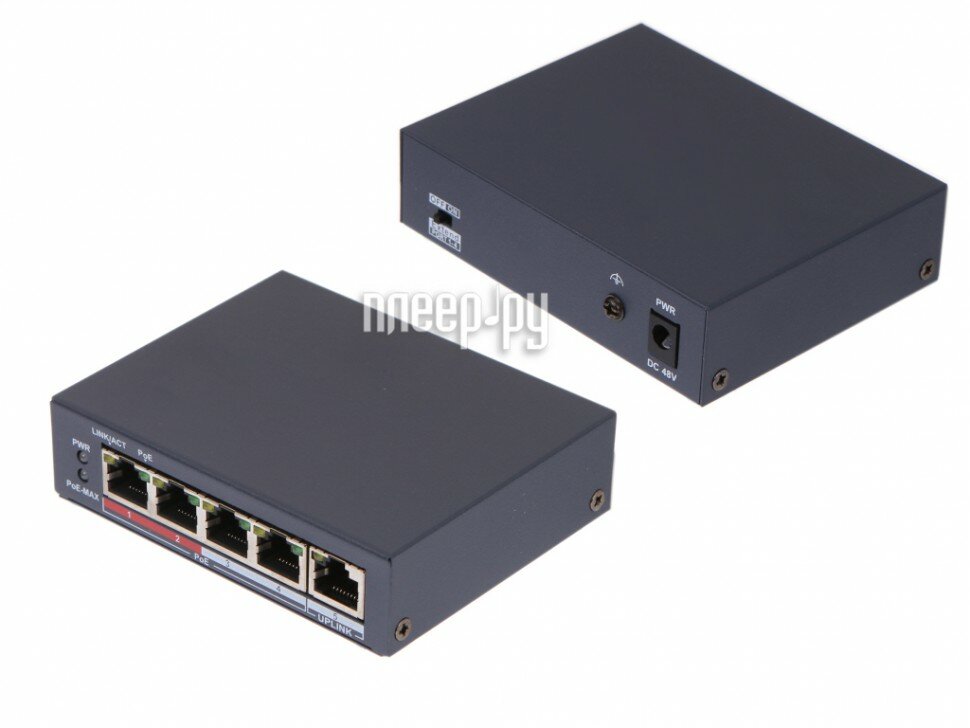 Коммутатор Hikvision 5xRJ45 4xPOE - фото №19