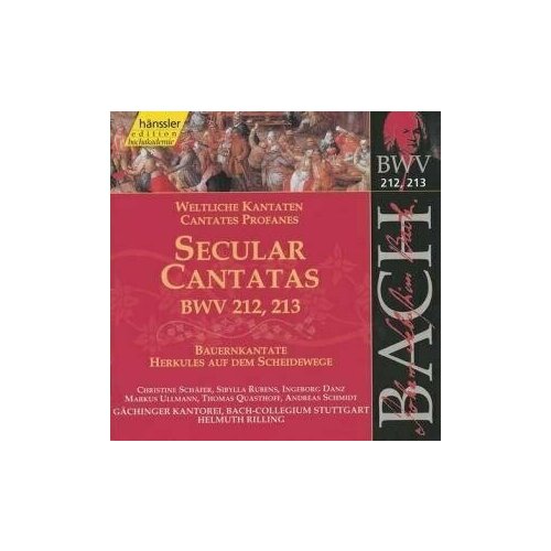 AUDIO CD BACH, J.S: Secular Cantatas, BWV 212-213 (Rilling)