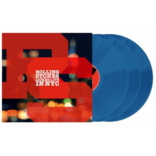 Виниловая пластинка The Rolling Stones - Licked Live In NYC (remastered) (180g) (Limited German Edition) (Transparent Blue Vinyl) (3 LP)