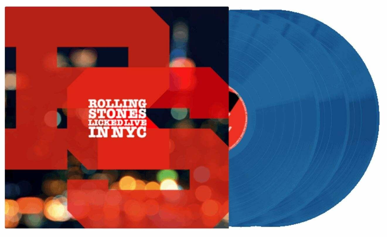 Виниловая пластинка The Rolling Stones - Licked Live In NYC (remastered) (180g) (Limited German Edition) (Transparent Blue Vinyl) (3 LP)