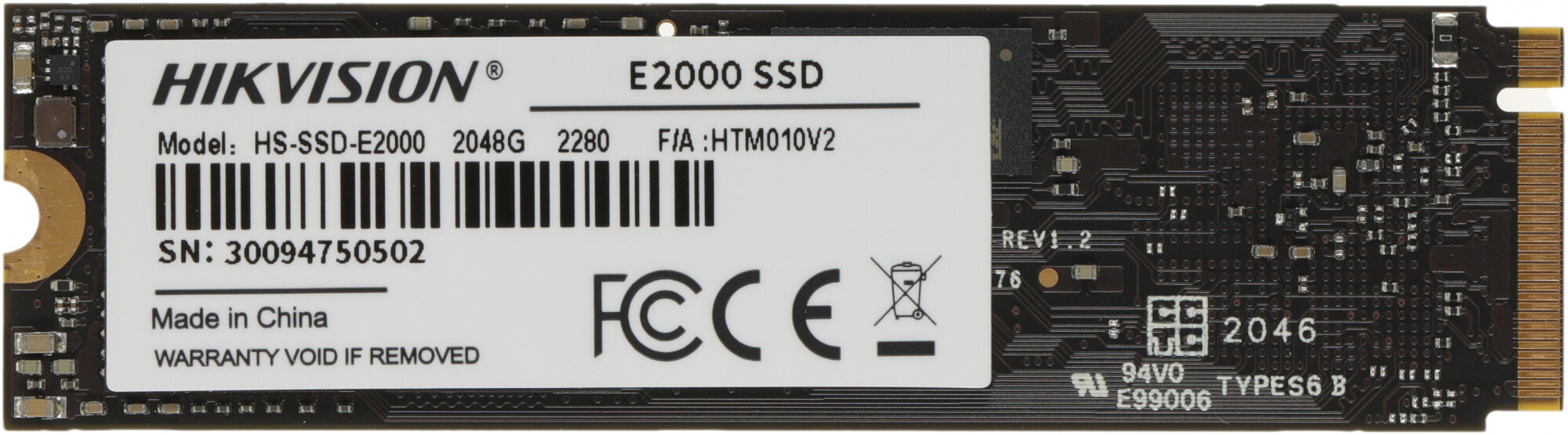 Накопитель SSD HIKVision 2048GB E2000 Series (HS-SSD-E2000/2048G) - фото №4