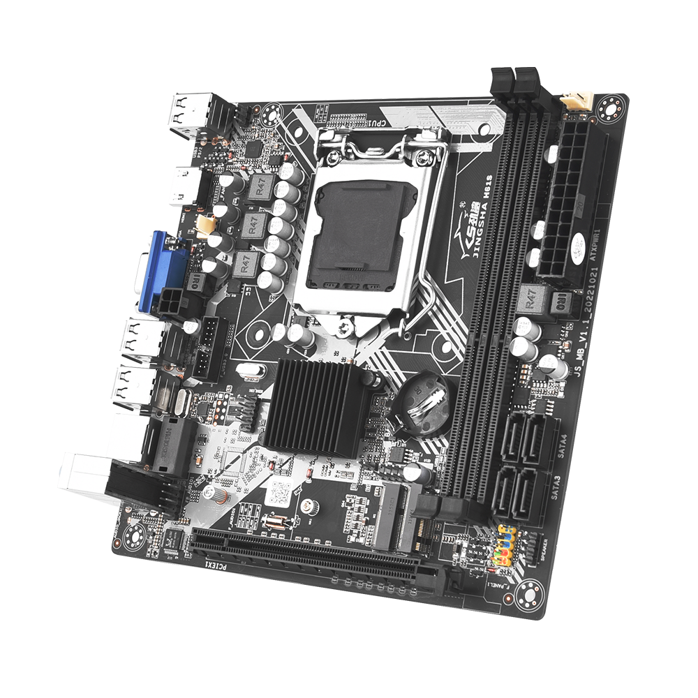 Материнская плата RX Mini ITX H61S DDR3 до 16 ГБ LGA1155 для Core i3/i5/i7