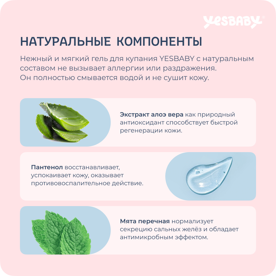 Мягкий гель для купания YESBABY SOFT BATH GEL