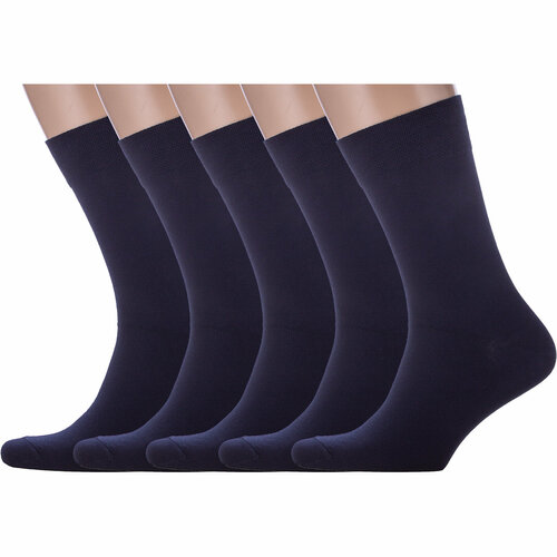 Носки PARA socks, 5 пар, размер 27-29, синий
