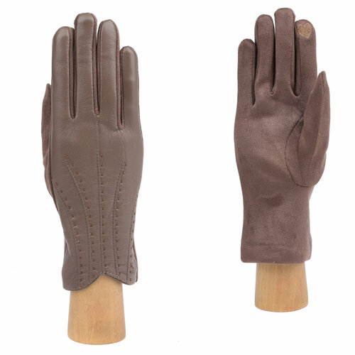 фото Перчатки fabretti, размер 7, бежевый