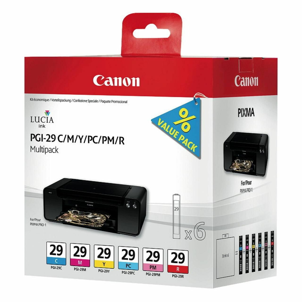 Набор картриджей для струйного принтера CANON PGI-29 CMY/PC/PM/R (4873B005)