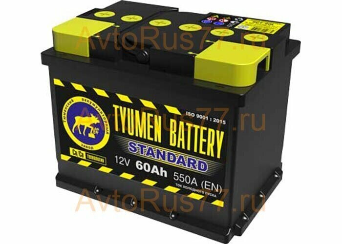 Аккумулятор автомобильный TYUMEN BATTERY STANDARD 60 А/ч 550 А обр. пол. Евро авто (242x175x190)