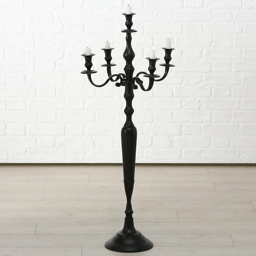 Boltze Подсвечник-канделябр на 5 свечей Victoria 105 см черный 1015621