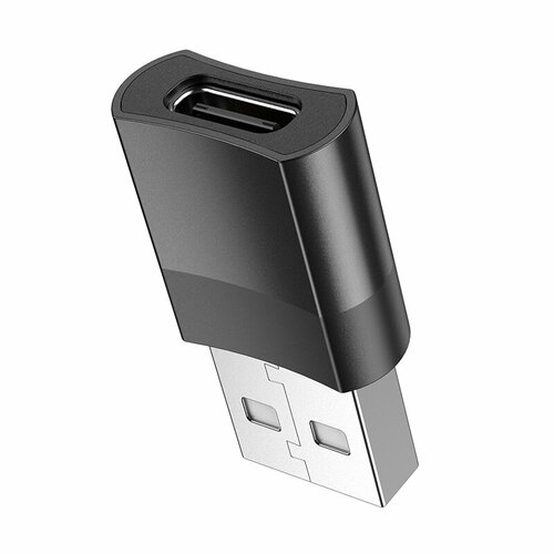 OTG Переходник USB to Type-C / USB на Type-C / OTG для Android / USB-A - Type-C / черный адаптер otg hoco ua17 iphone male to type c female черный