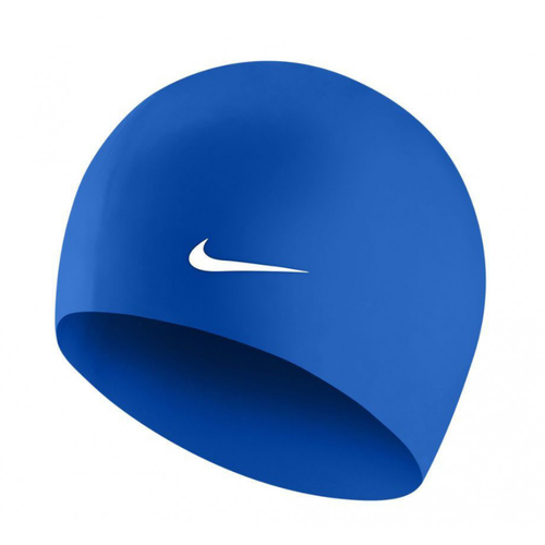 Шапочка для плав. NIKE Solid Silicone, 93060494, FINA Approved, синий, силикон