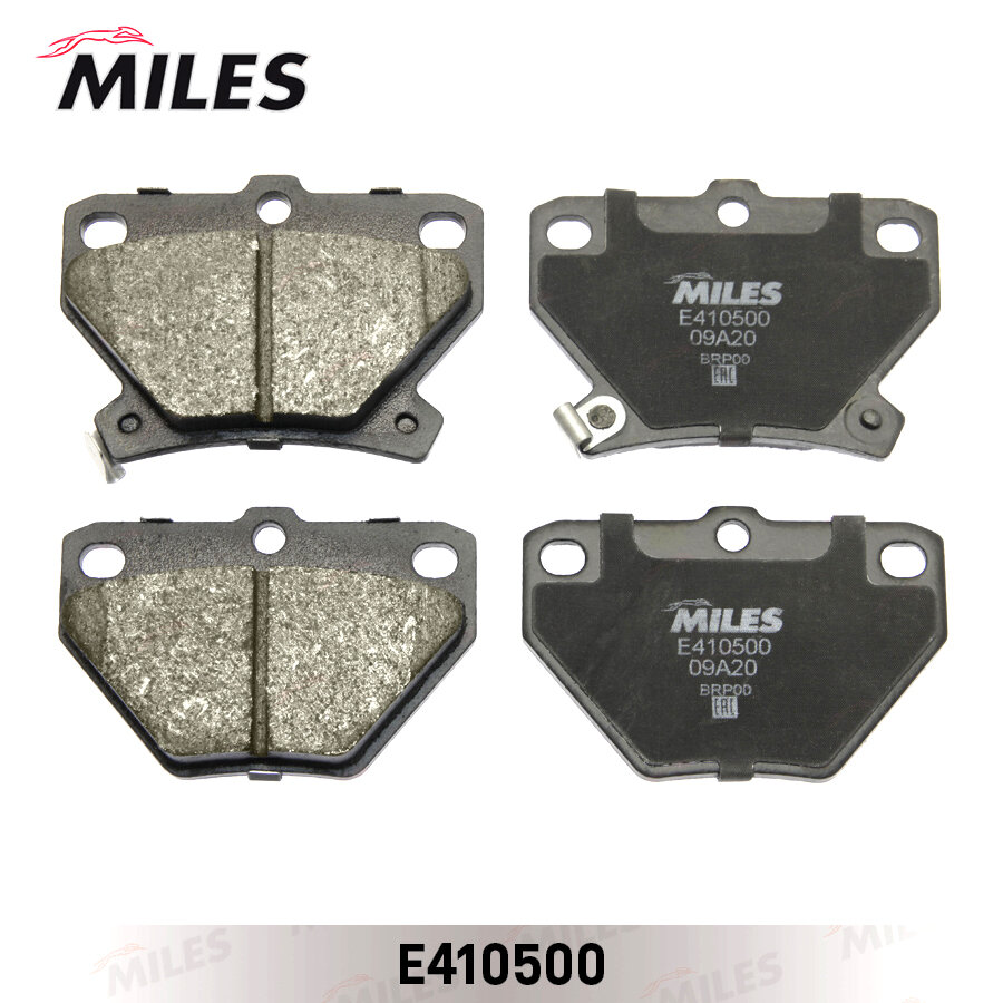 Miles Колодки тормозные TOYOTA CELICA 99-/COROLLA 00-/PRIUS 00-/YARIS 99- зад. LowMetallic