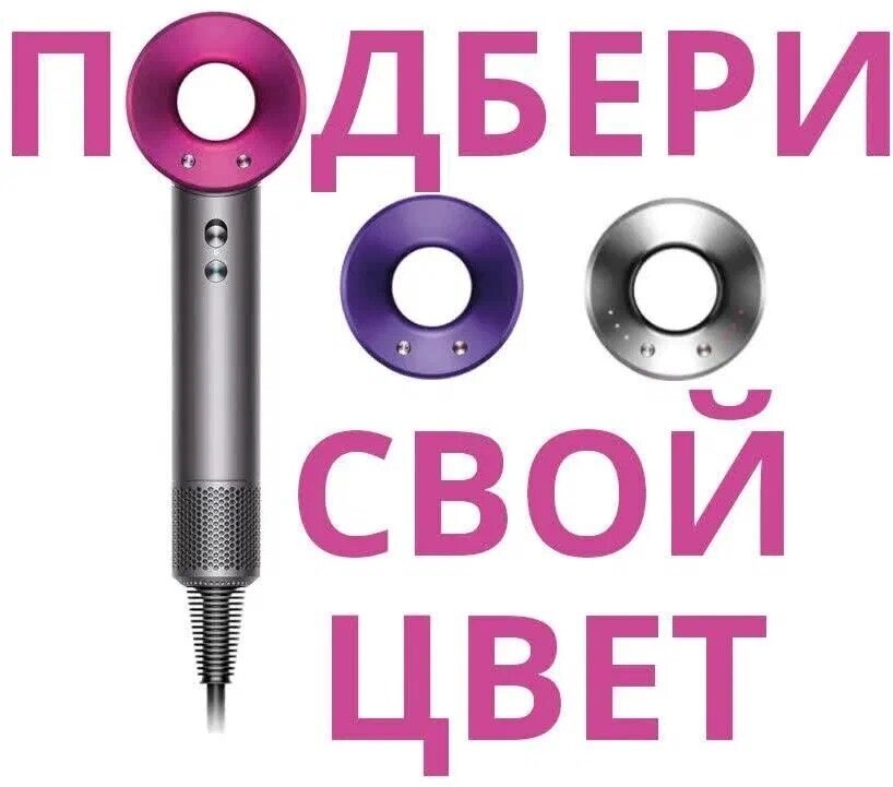 Фен для волос Super Hair Dryer профессиональный / Стайлер для укладки / Набор для укладки волос, 5 насадок