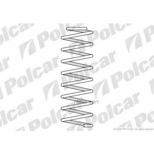 POLCAR ST346115 пружина на сжатие подвески винтовая 6140₽