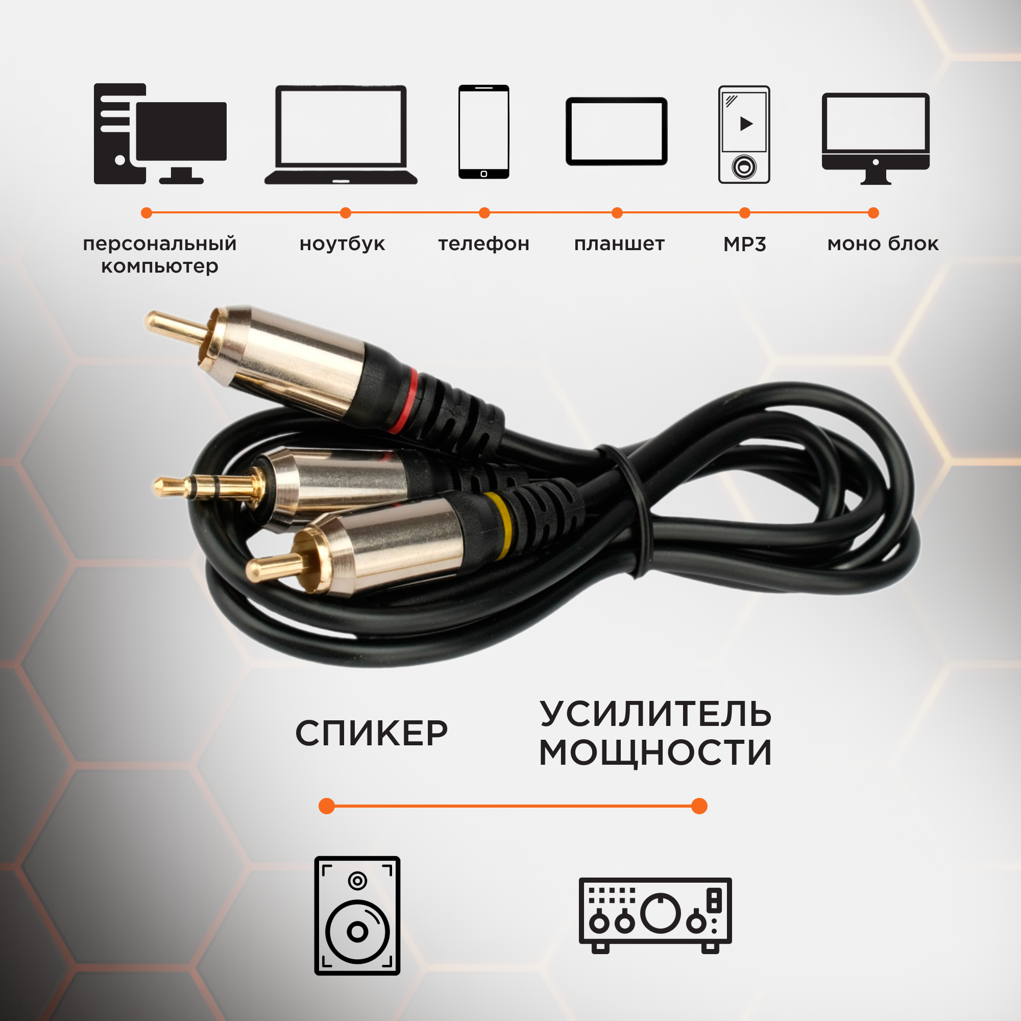 Аудиокабель Cablexpert CCAB-02-35M2RM-1MB