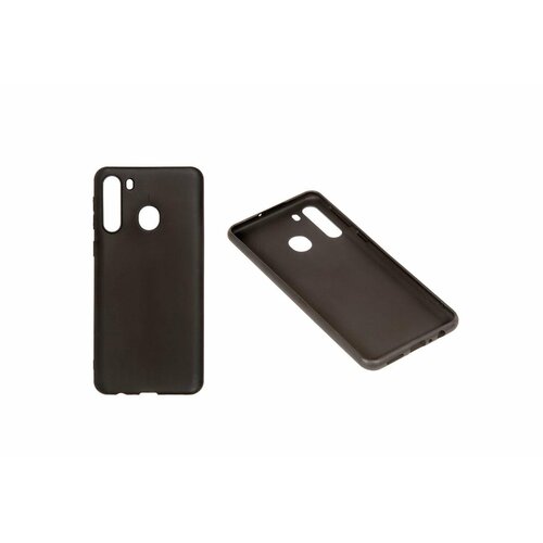 Case / Чехол для Samsung Galaxy A21 матовый силикон черный