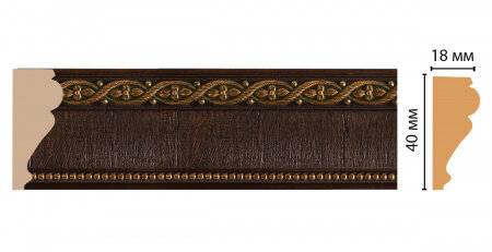 Молдинг Decomaster 161S-1 В40хШ18хД2400 мм / Декомастер.