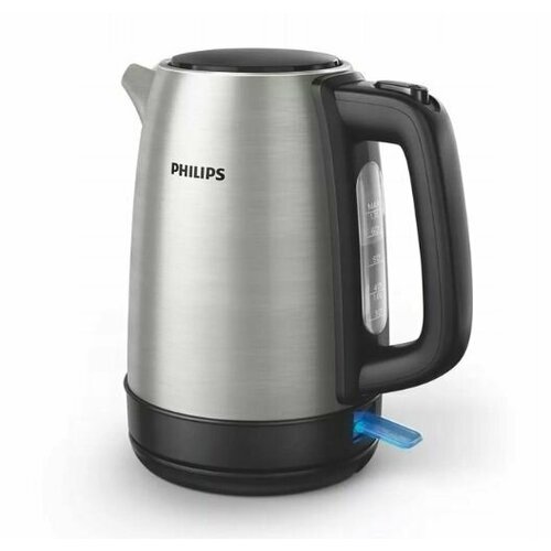 Чайник электрический Philips HD9350/90 2200 Вт, серебристый/черный соковыжималка philips hr2738 daily collection