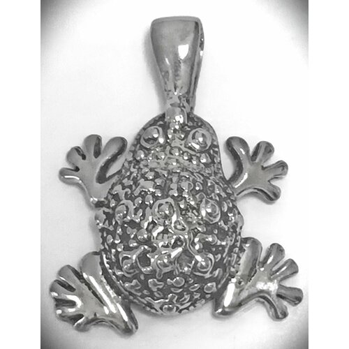 фото Подвеска эстерелла лягушка, серебро, 925 проба, родирование, размер 2.5 см.