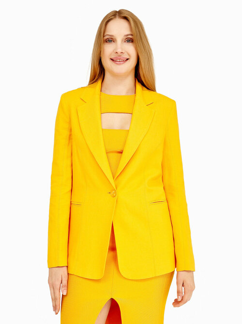 Пиджак PATRIZIA PEPE, размер 40, желтый