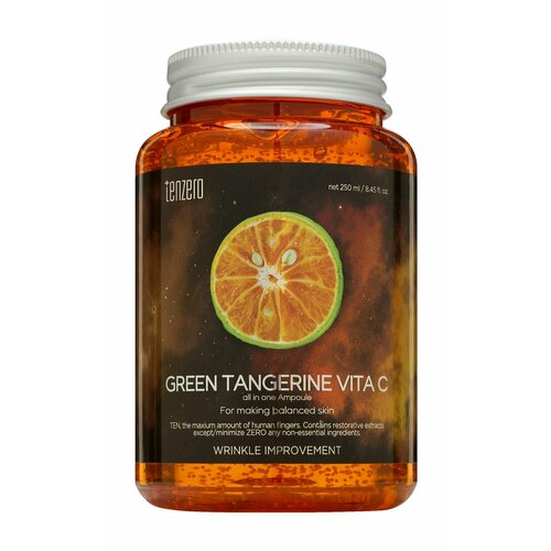 Ампульная сыворотка для лица с витамином С / Tenzero Green Tangerine Vita C All In One Ampoule