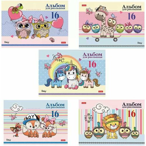 Альбом для рисования 16л А4 Мультяшки 16А4В 058324 499₽