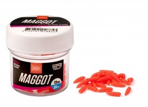 Насадки искусственные съедобные LJ Pro Series MAGGOT RED опарыш 12мм 30шт.