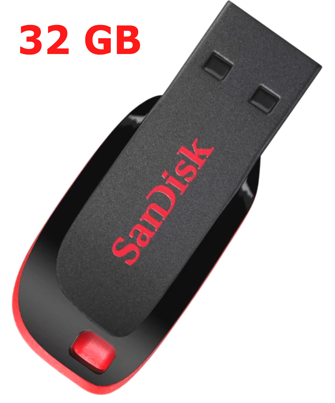 Флешка USB SanDisk 32GB CZ50 Cruzer Blade, черно-красная