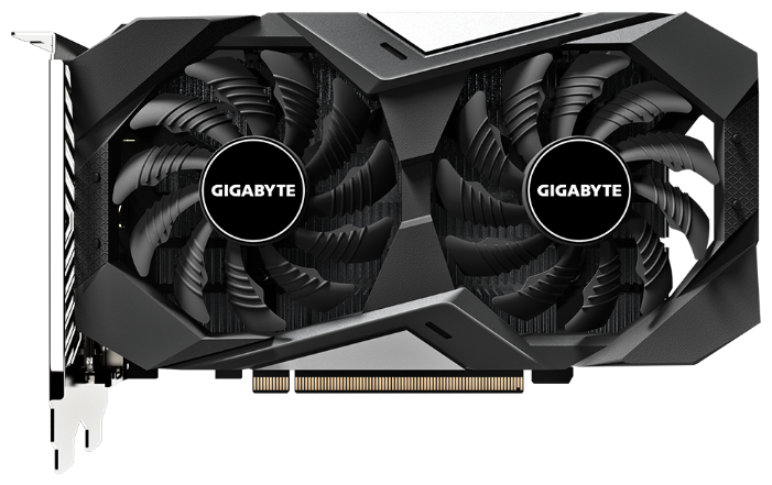 Видеокарта GIGABYTE Видеокарта GIGABYTE GeForce GTX 1650 D6 WINDFORCE OC 4G GV-N1656WF2OC-4GD (GeForce GTX 1650, 4ГБ GDDR6, DVI, HDMI, DP) (PCI-E) (ret)