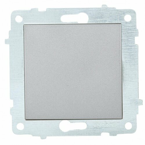 OVIVO мех. выкл. СУ 1 кл. 10А серебро (ко всем рамкам) 600-000210-200 (арт. 825383)