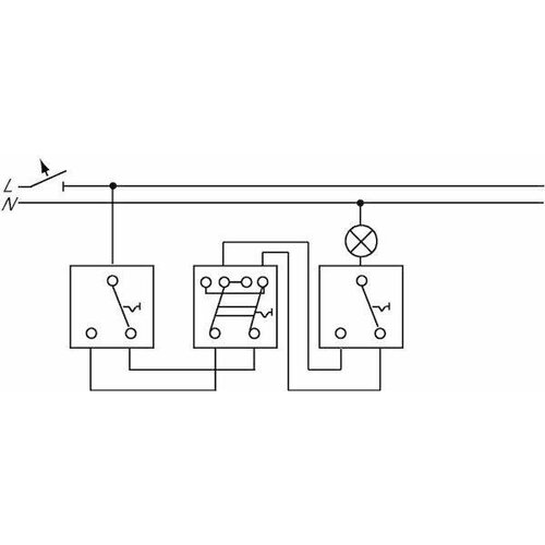 1012-0-1093 Механизм переключателя проходного 1-кл. СП 10А IP20 250В син. ABB