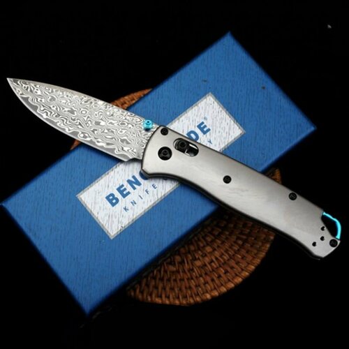фото Складной нож benchmade 535-тс4 титановый сплав (дамасская сталь )