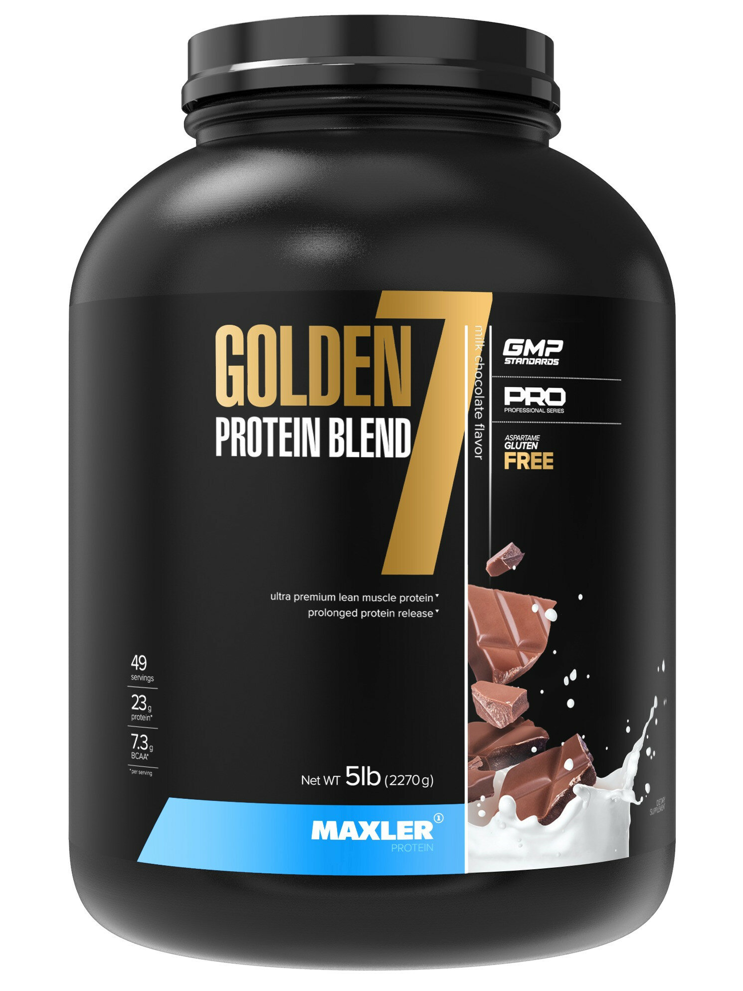 Комплексный протеин MAXLER Golden 7 Protein Blend 2270 г, Молочный шоколад