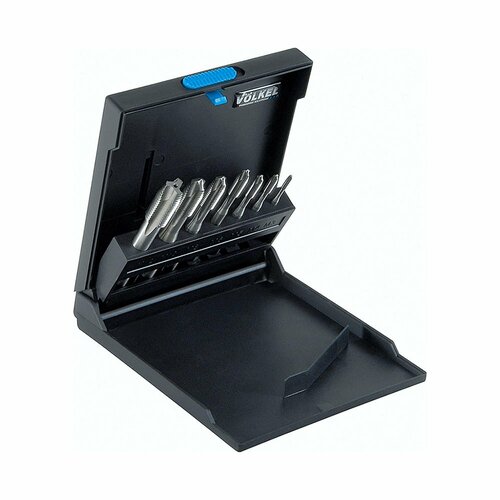 Набор машинных метчиков Voelkel M3-M12 HSSE DIN371/376 7пр 47815