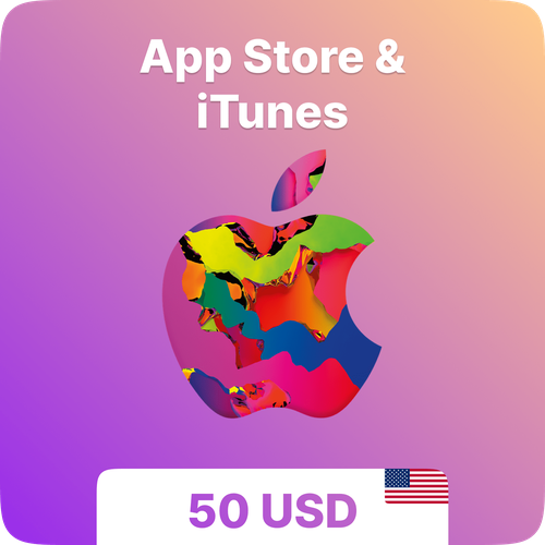Подарочная карта App Store & iTunes 50 USD