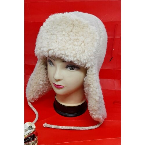 фото Шапка ушанка , размер 55/57, хаки без бренда