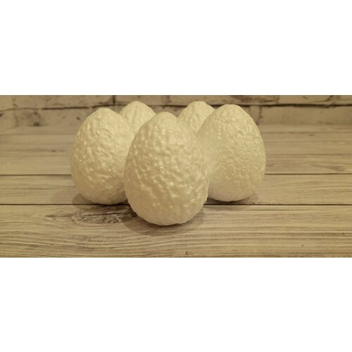 Яйцо из пенопласта, заготовка для декорирования, высота 5см, диаметр 3,5см 5 штук в упаковке