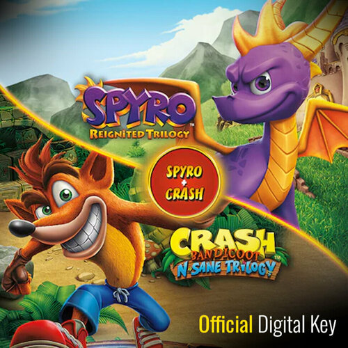 Игра Spyro + Crash Remastered Xbox One, Xbox Series S, Xbox Series X цифровой ключ