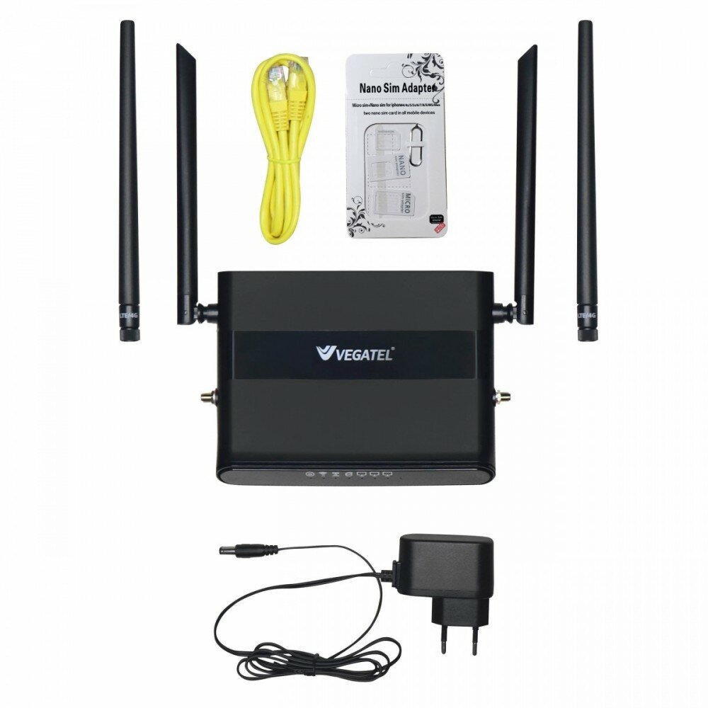 Роутер 4G VEGATEL VR6 Wi-Fi-2,4/5