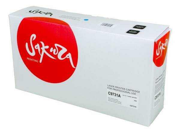 Картридж Sakura C9731A (645A) для HP LJ 5500/LJ 5550, голубой, 12000 к.