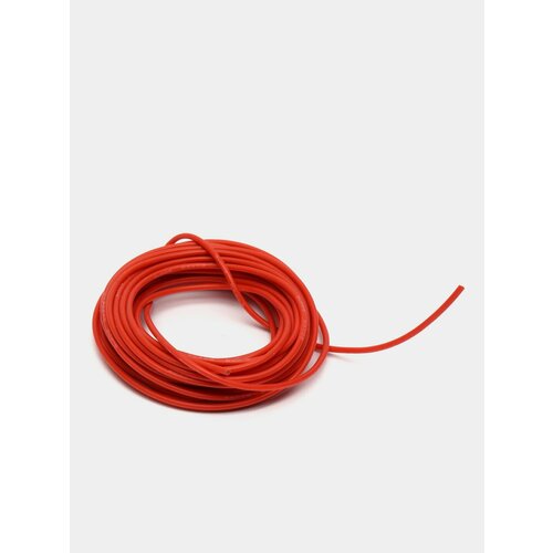 Термостойкий силиконовый монтажный провод 30 AWG - 12 AWG Цвет Красный, Размер 18AWG 5 метров 1000pcs 0 to 9 number 2 5mm2 cable wire marker spiral wrapping colored 18awg 12 awg ec 1