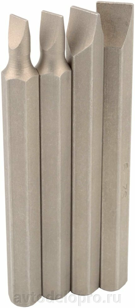 фото Набор насадок для ударной отвертки шлиц (5,6,8,9*80мм) Автодело