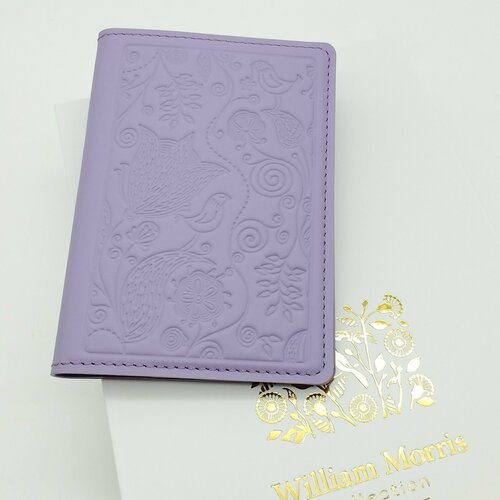 Обложка для паспорта William Morris, фиолетовый обложка для паспорта william morris натуральная кожа подарочная упаковка голубой