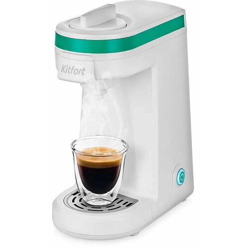 Капсульная кофеварка KitFort КТ-7122-2 800Вт цвет белый 562600₽